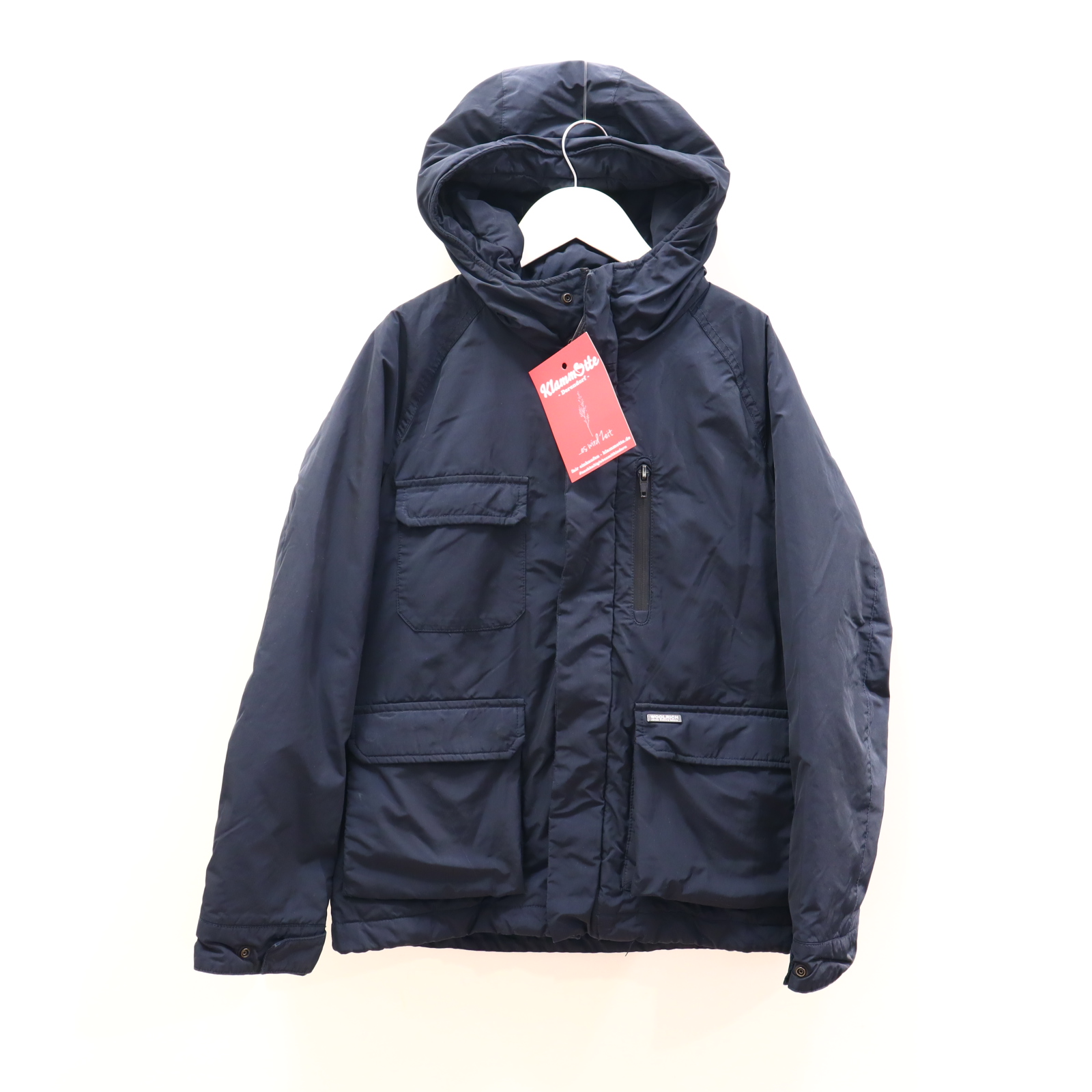 Jacke WOOLRICH 140 schwarz Parka Zwei-Wege-Reissverschluss Herbst/Winter
