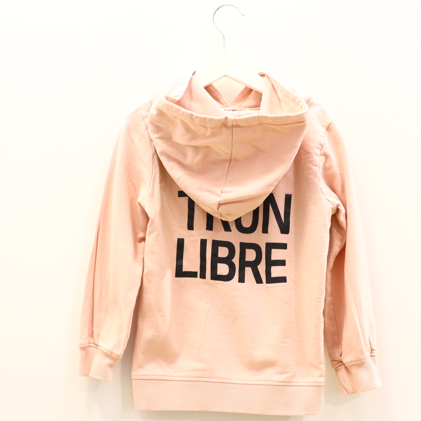 Oberteil ONLY 110/116 rosa Backprint/Print Kapuzenpullover Baumwolle