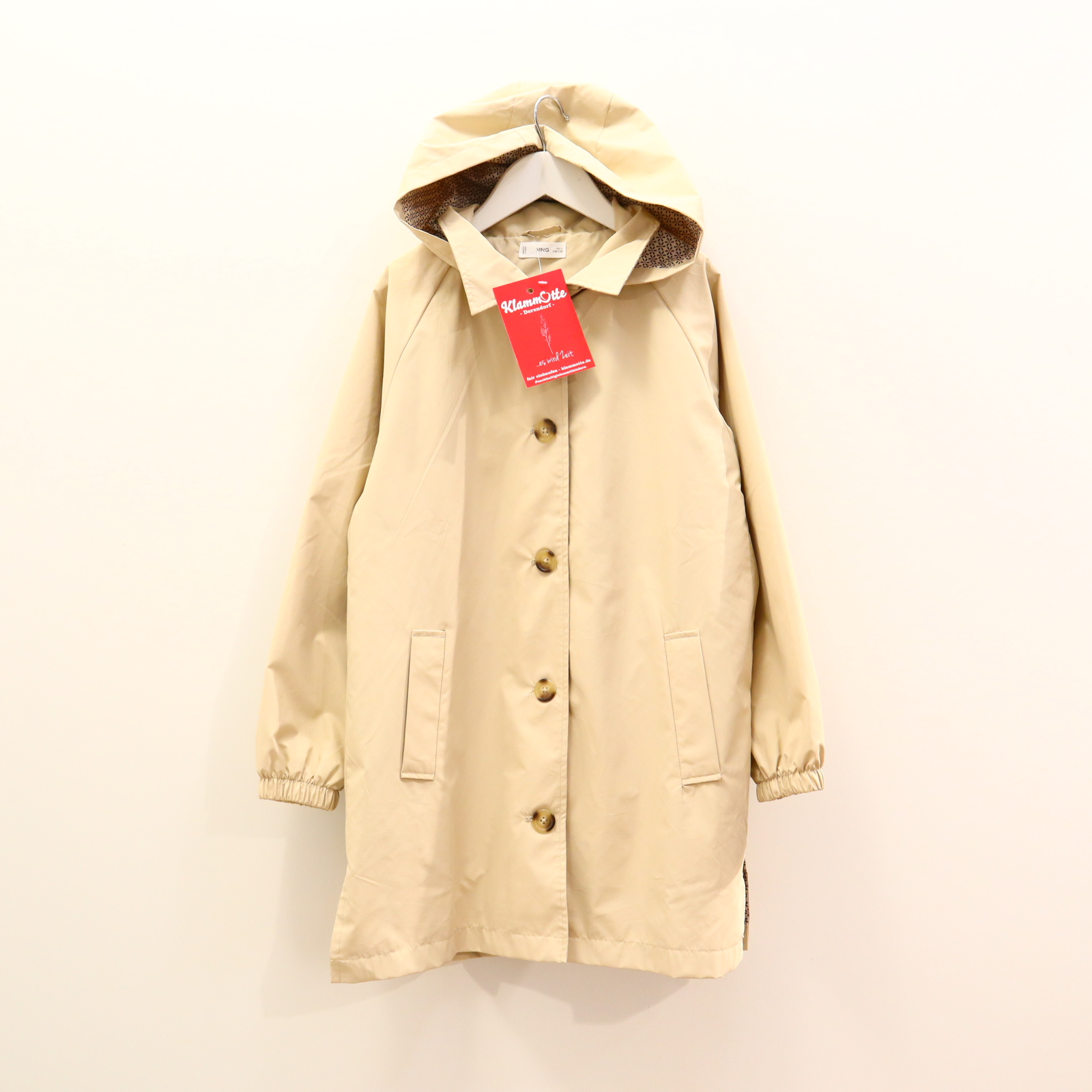 Jacke MANGO Regenmantel/Trenchcoat 146 sand