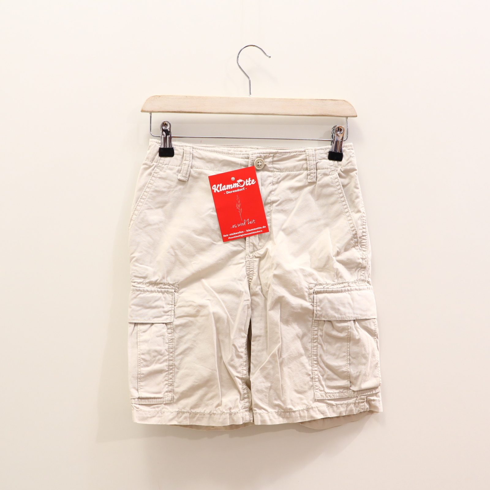 Hose GAP 128 Cargo/Short sand Reißverschluß/Schiebeknopf/verstellb. Bund Baumwolle/Twill