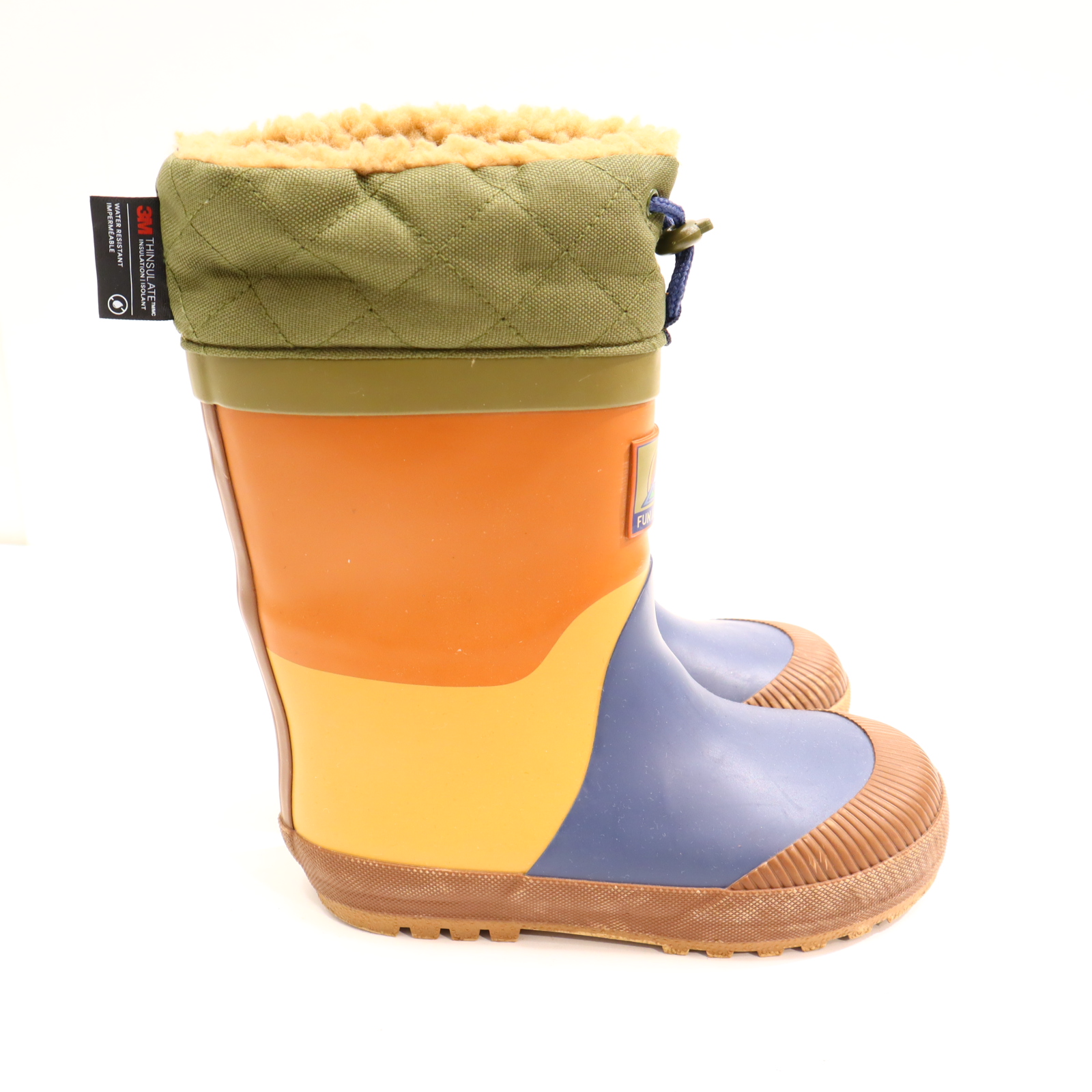 Gummistiefel next 30.5 blau/grün/karamell/sand gefüttert sehr gut