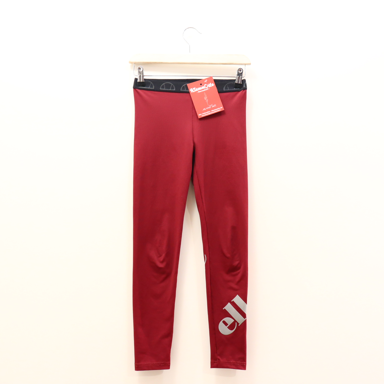 Hose ellesse Sporttights 128/134 bordeaux Logo/Print Gummibandzug