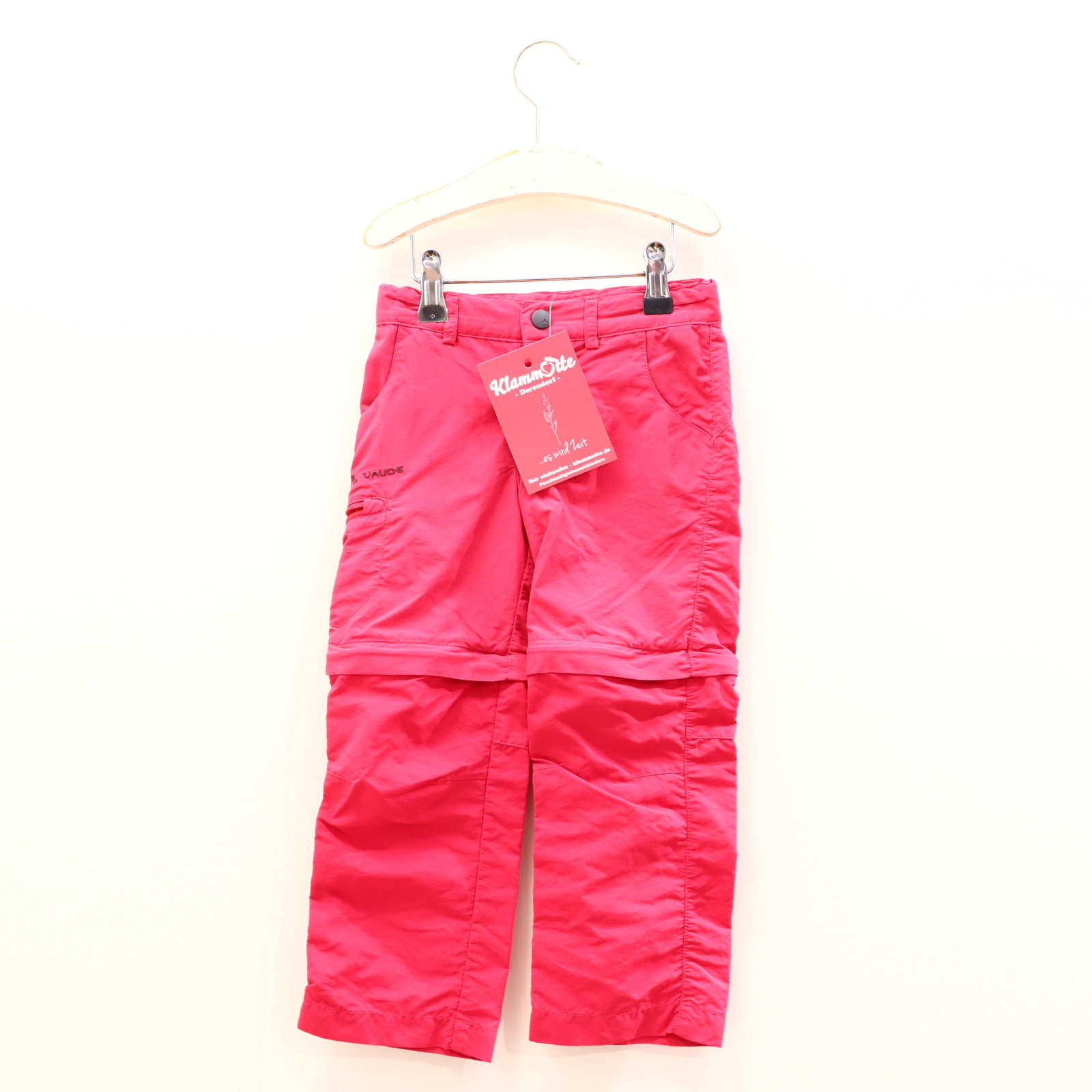 Hose VAUDE Funktionshose 104 dahlia Logo/Stickerei Polyamid Reißverschluß/Schiebeknopf/verstellb. Bund abnhemb. Bein Frühjahr/Sommer