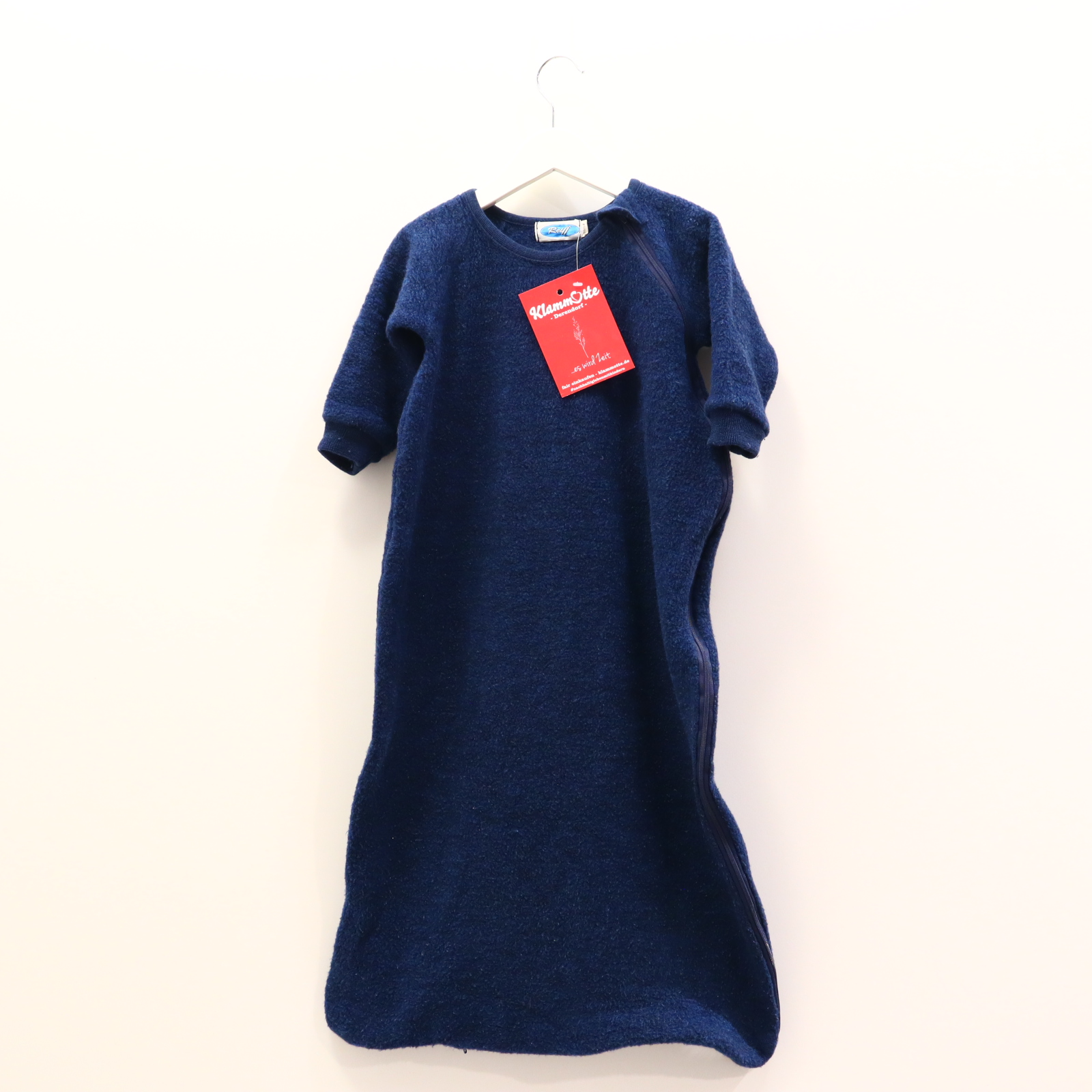 Schlafsack Reiff 86cm/90cm blau Schurwolle/Wollfleecce ganzjährig/2.5 TOG