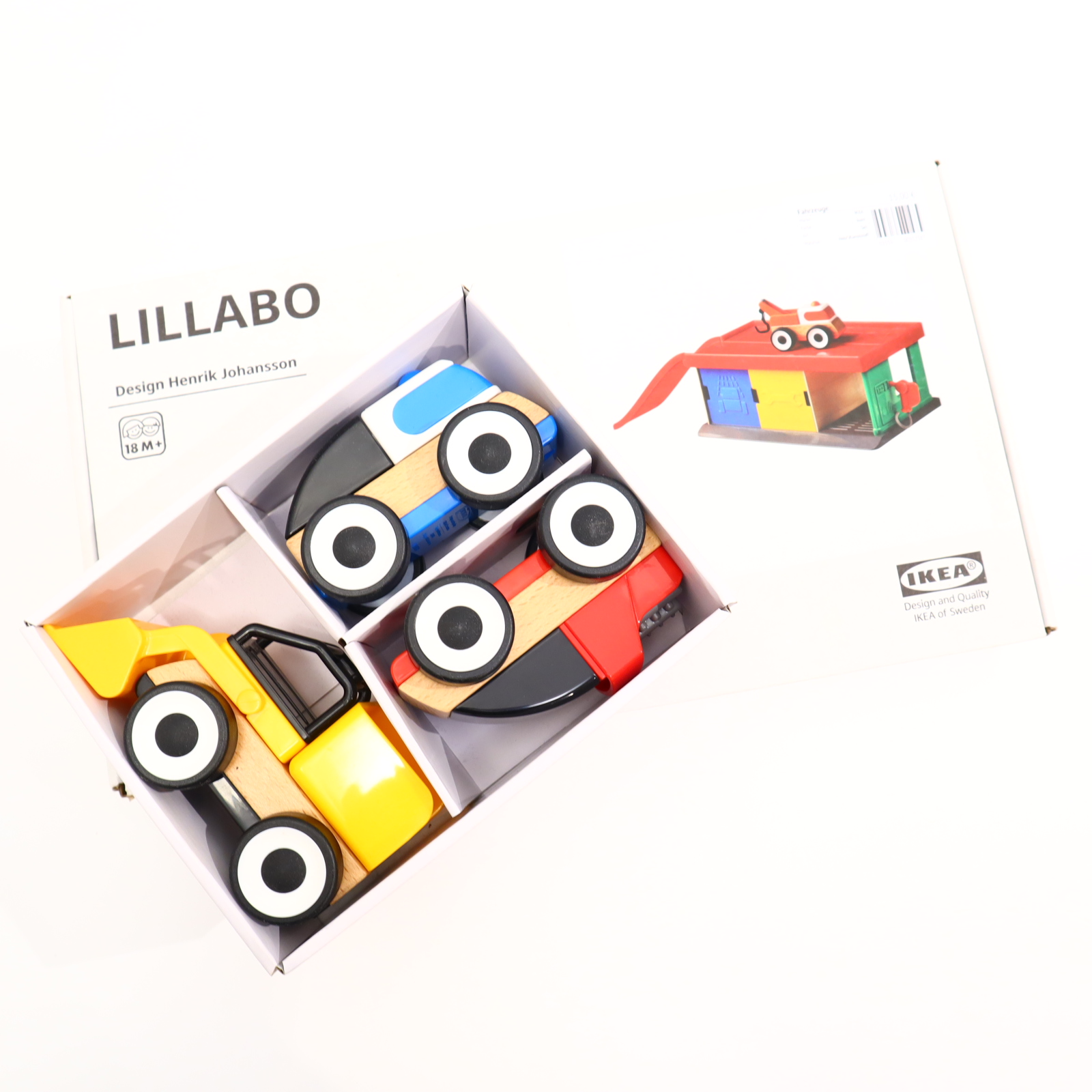 Fahrzeuge IKEA bunt/natur Set Holz/Kunststoff