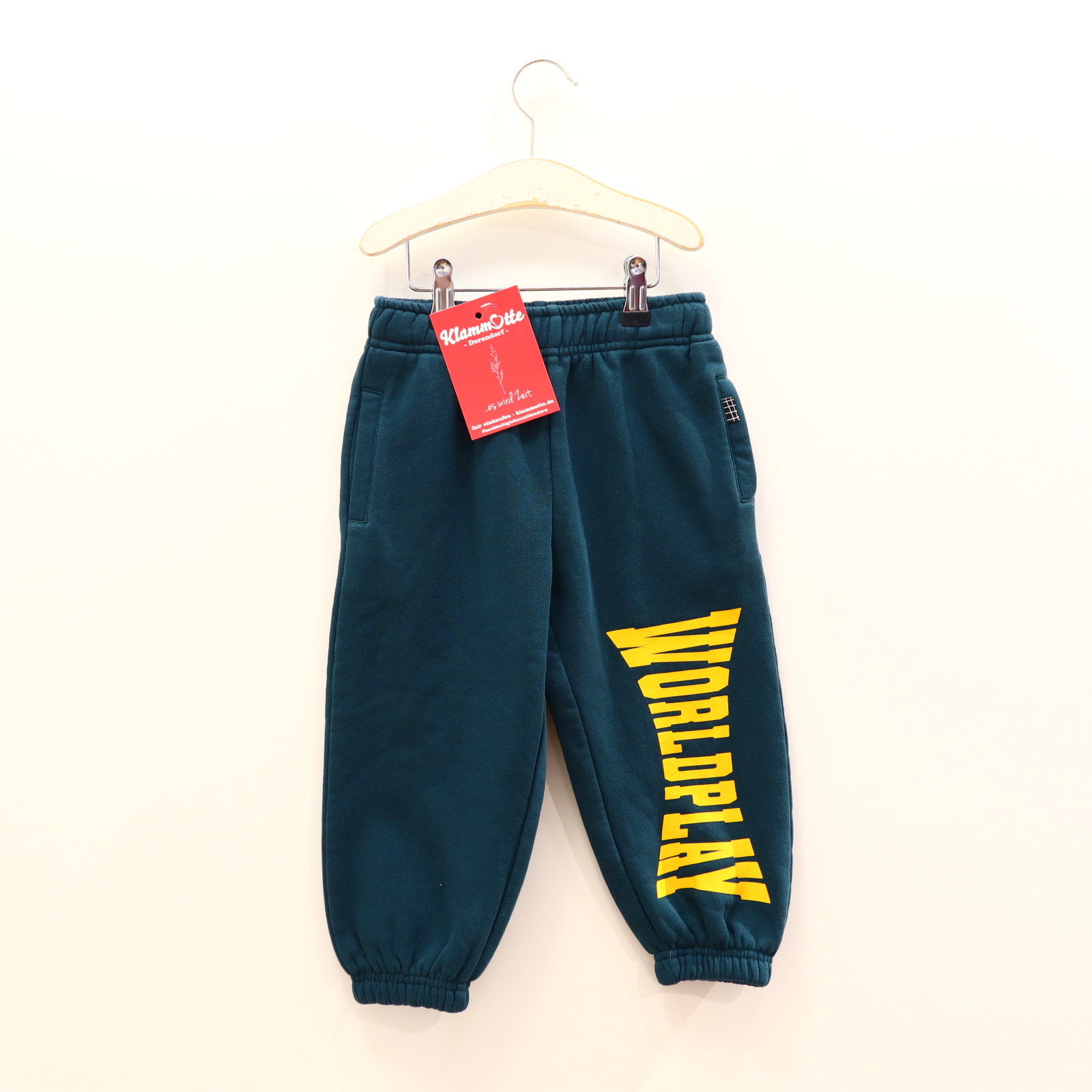 Hose molo 98 Jogger grün Print Gummibandzug/Kordelzug Baumwolle/Polyester/Sweat