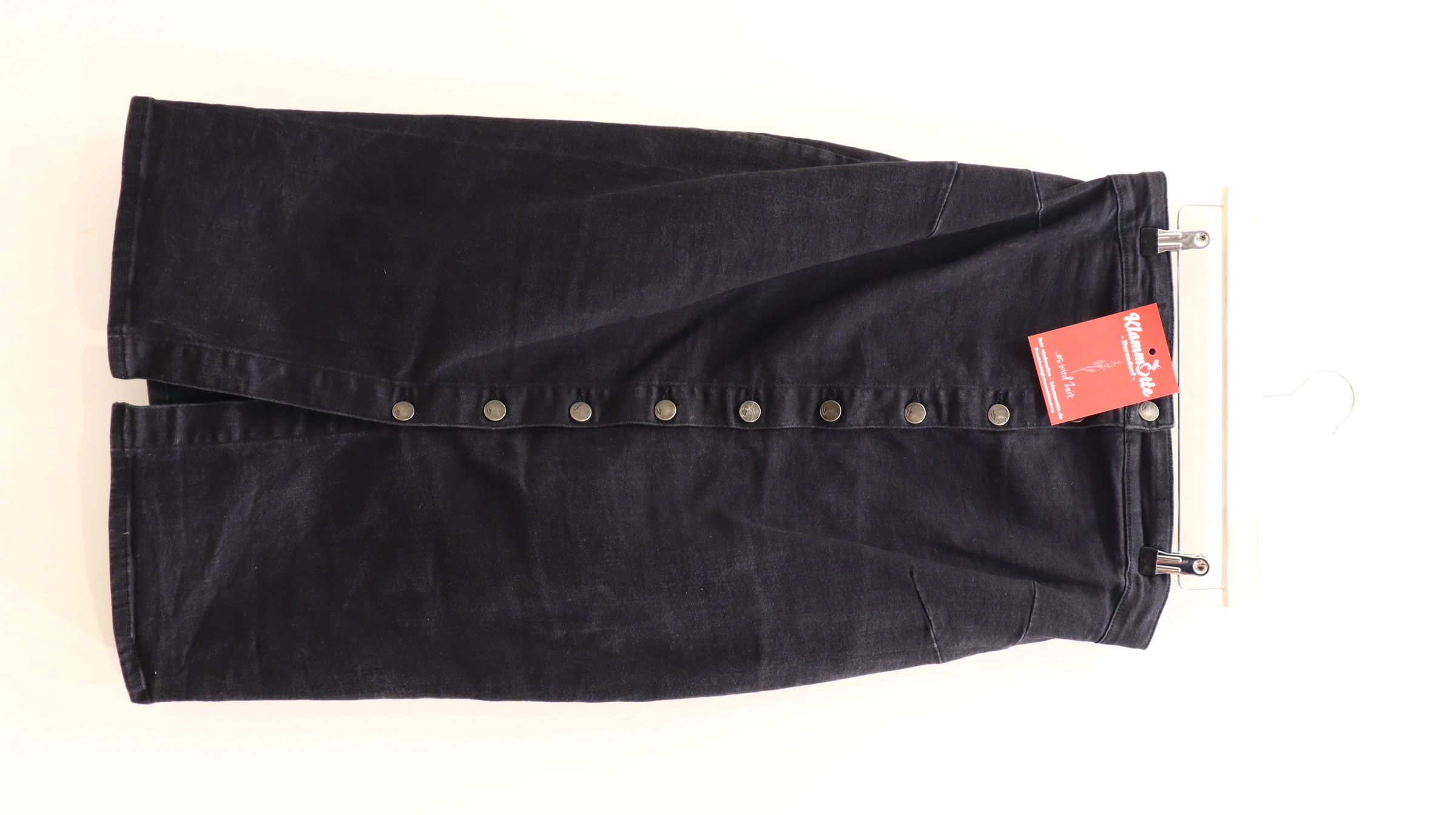 Kleider & Röcke mamalicious Jeansrock M/38/40 anthrazit Denim Low rib/verstellbar