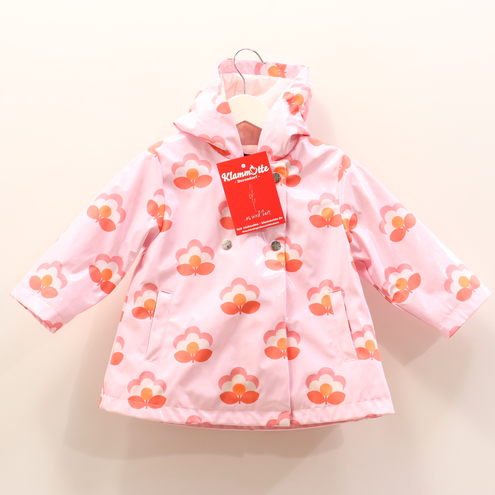 Jacken & Overalls jacadi Regenjacke 80 rosa Alloverprint/Blumen wattiert